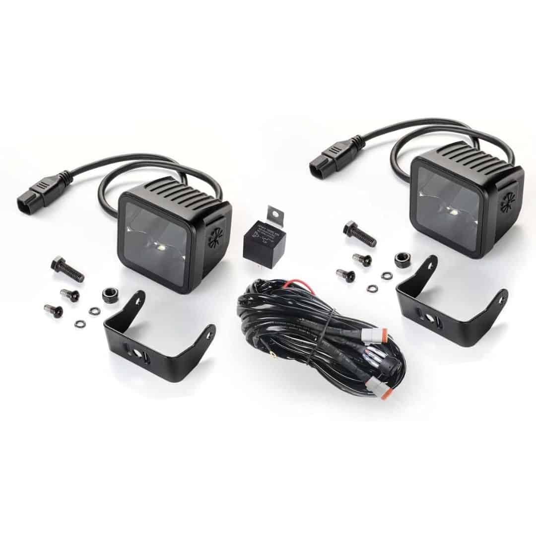 Hella LED Black Magic 3.2" Cube Kit - (Spot kit)