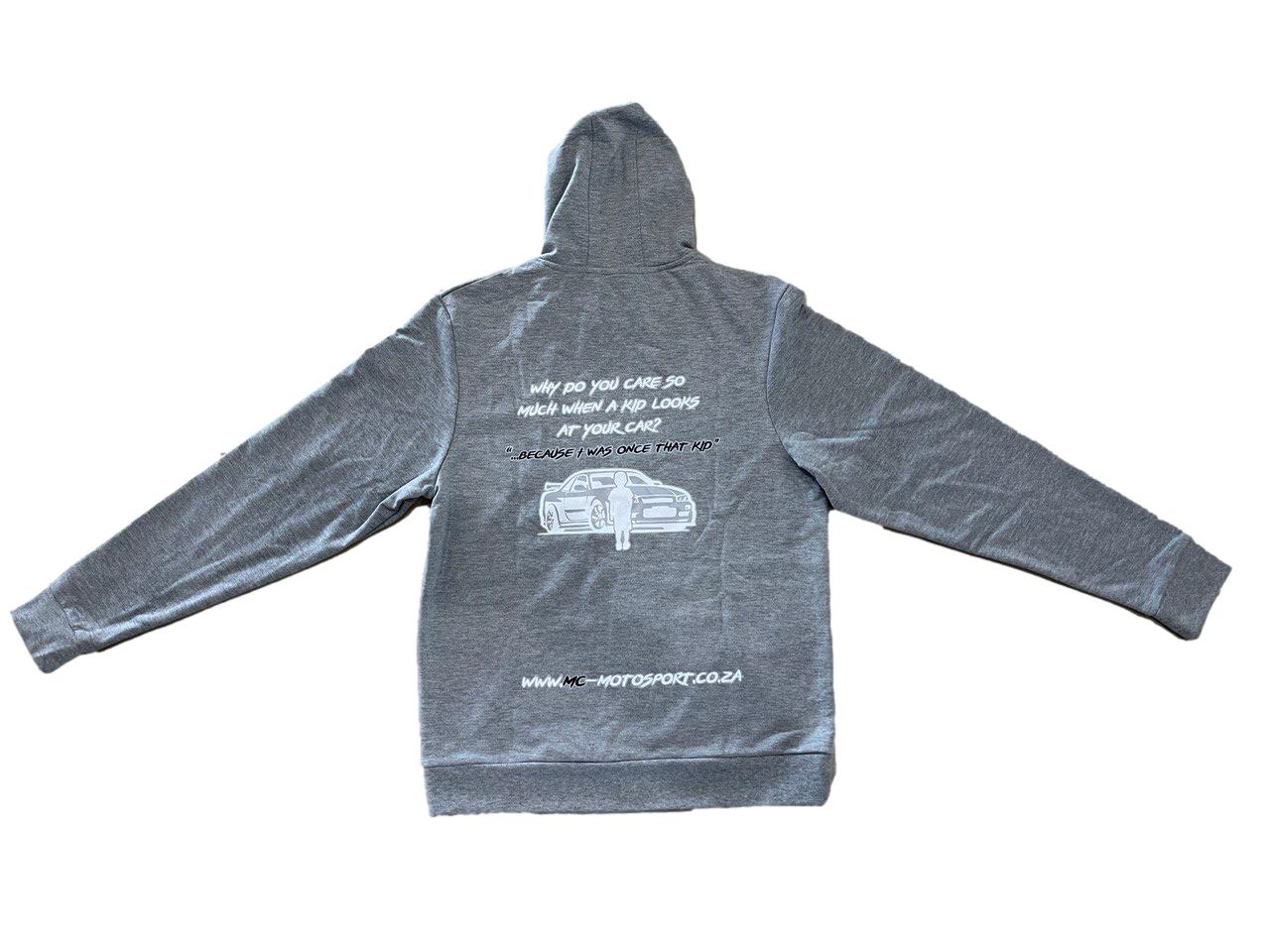 Small - MC Motosport Hoodie - I Was Once That Kid Quote