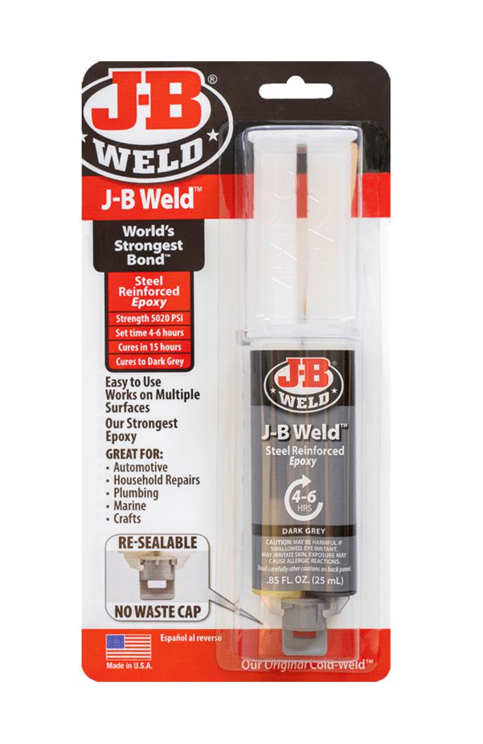 JB Weld Steel Reinforced Dark Grey Syringe