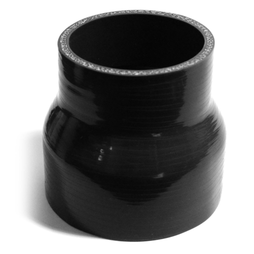 Silicone Straight Reducer - 76mm-57mm Black